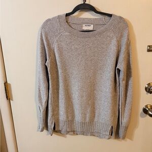 Old Navy Light Gray Women's Crew Neck Sweater